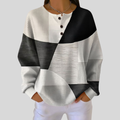 Rieneke | Neule Henley waffle-kuvioinnilla