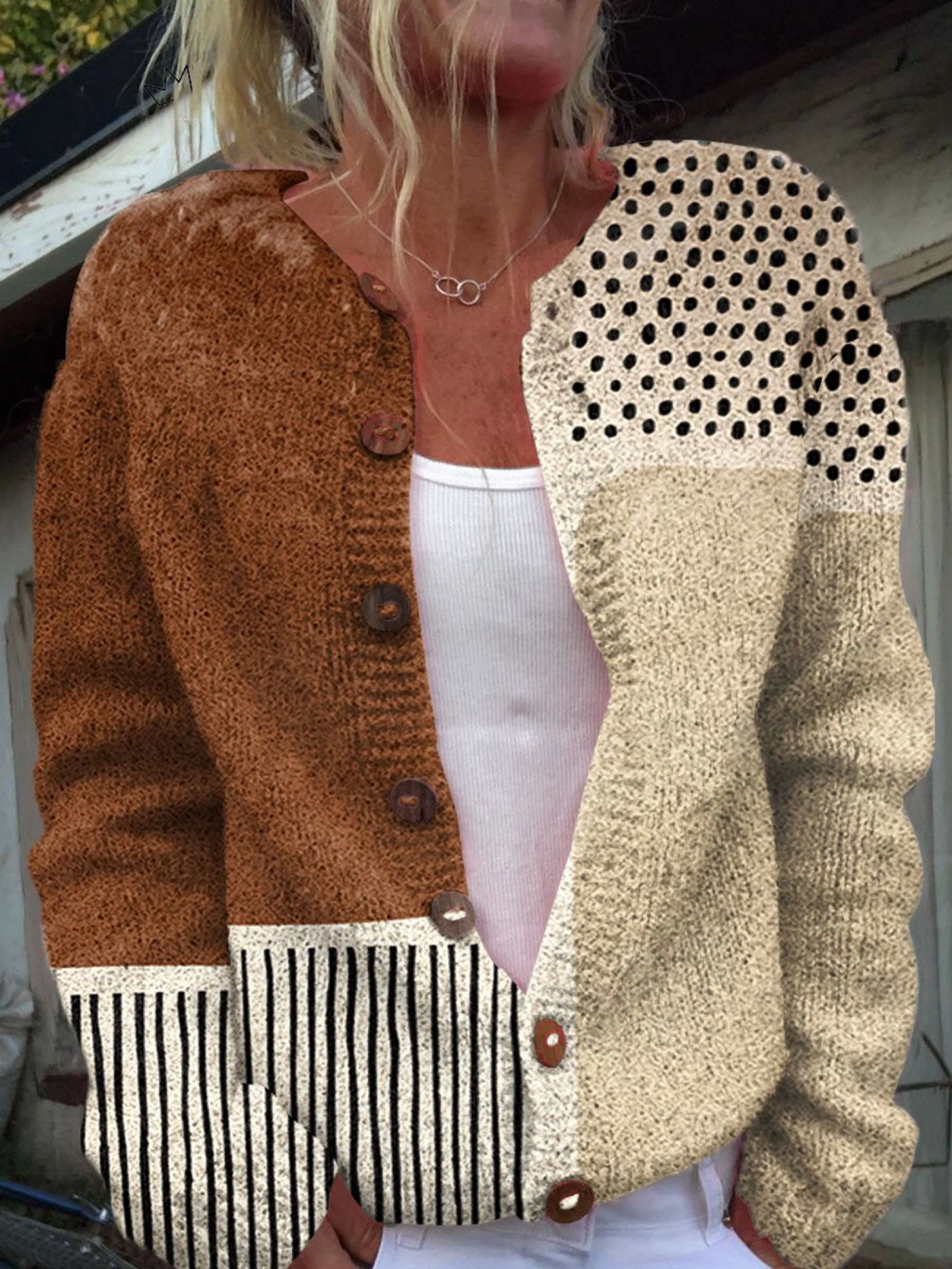 Vintage Neulecardigan Naisille