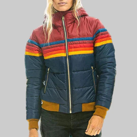 Ines - Retro Nahkahuppujakki