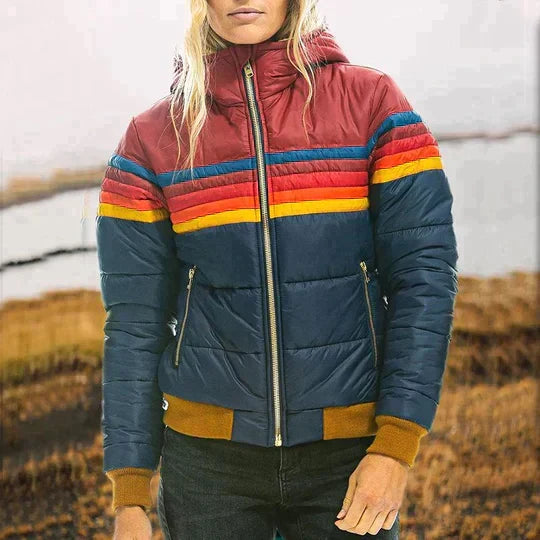 Ines - Retro Nahkahuppujakki