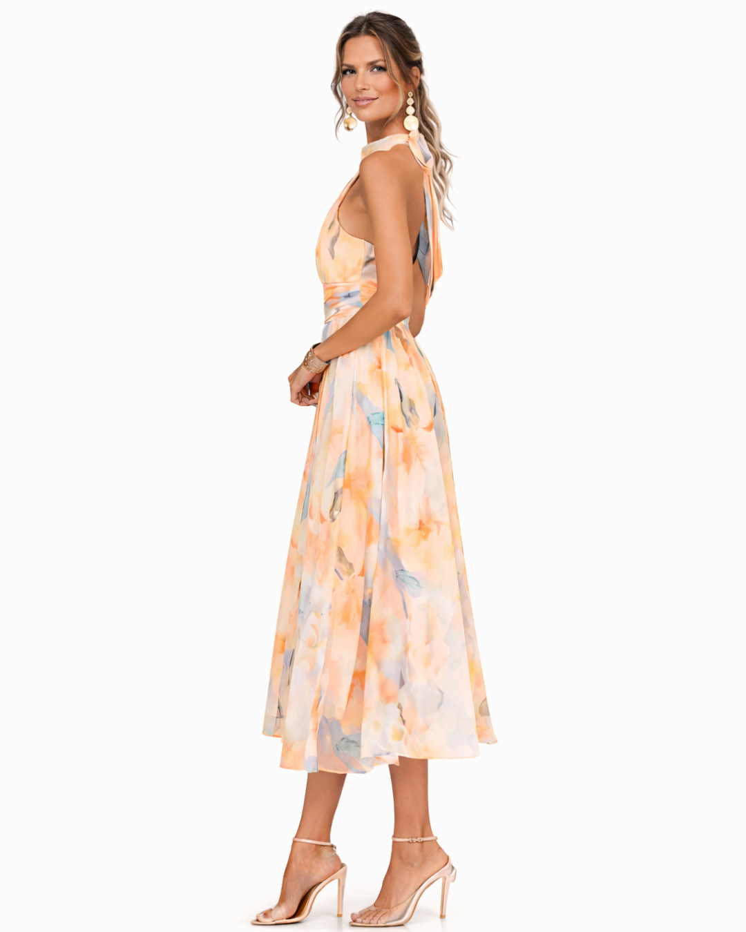 Halter-mekko Aurora | Ajaton eleganssi ylellisessä satiinissa