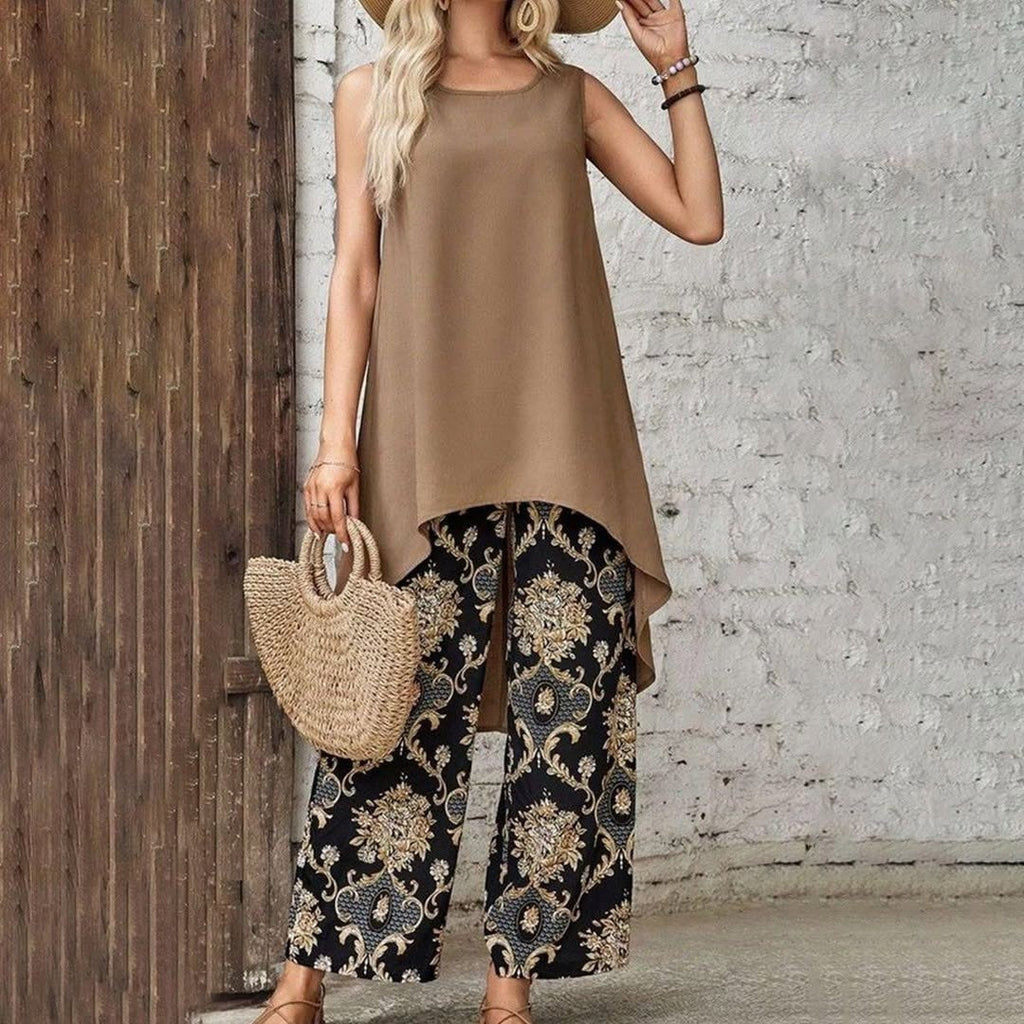 Tránsito™ | Boho Tunikasetti ja Lievät Housut