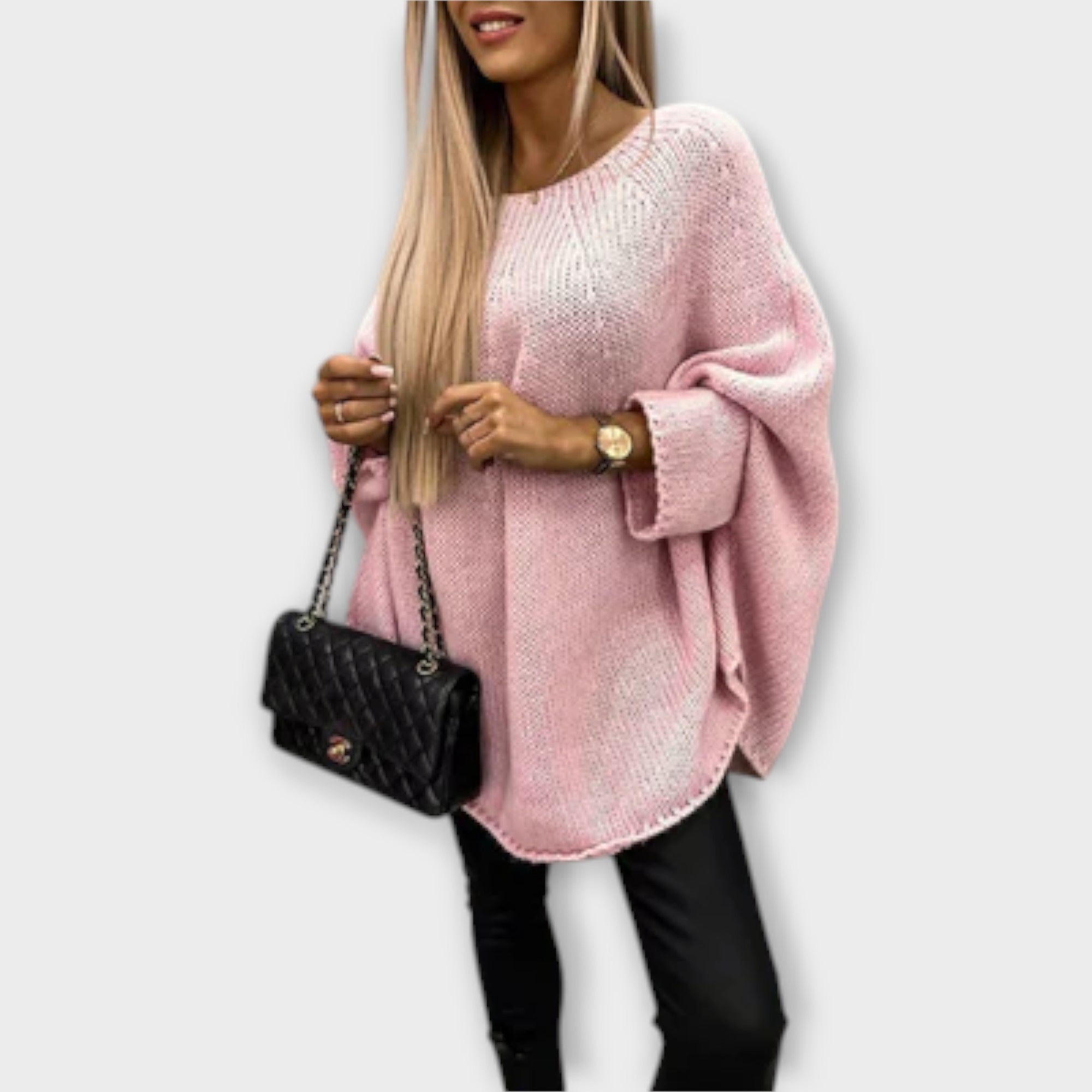 Isabelle - Tyylikäs naisten neulepaita round neck