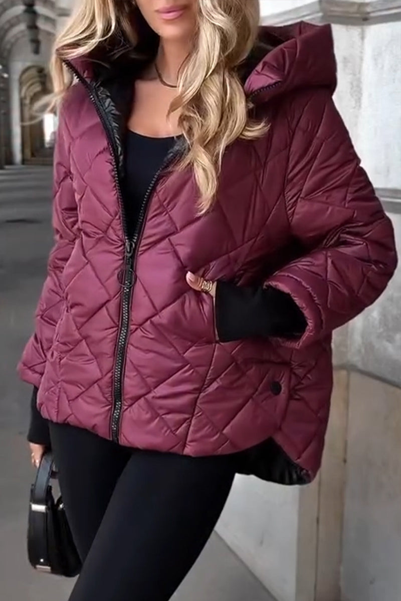Nadia | Lämmin hupputakki