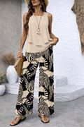 Ignacia™ | Beige Paita ja Kasvitieteelliset Housut