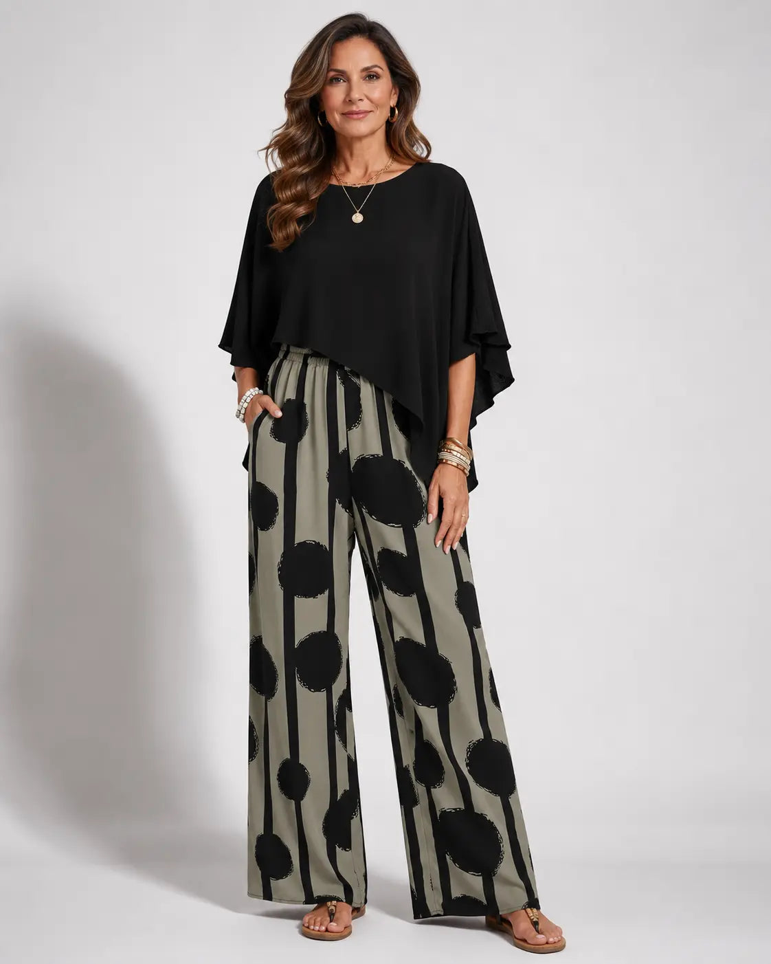 Valeriana™ | Epäsymmetrinen Yläosa ja Boho-Housut