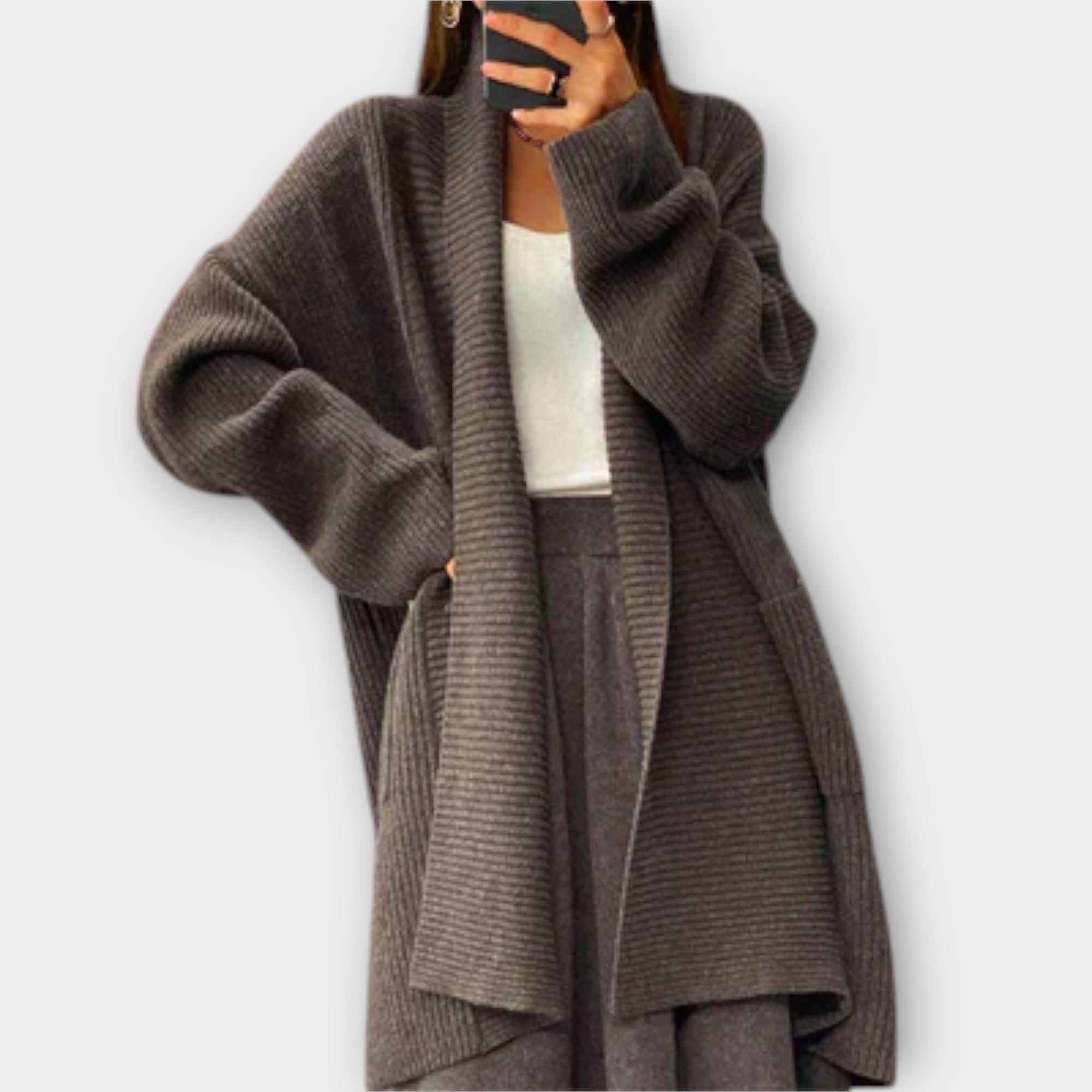 Euphemia - Pitkä neulecardigan
