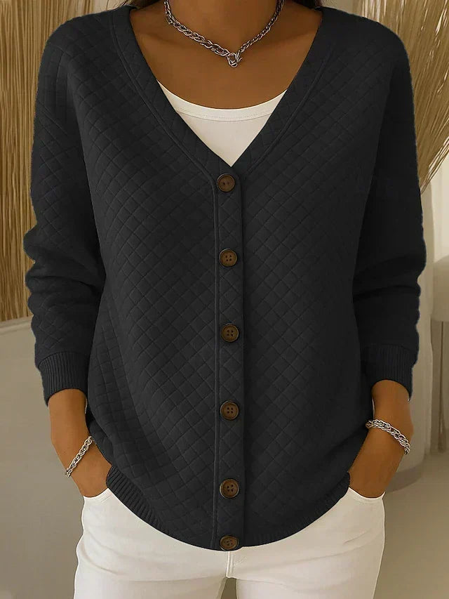 Charlotte | V-aukko Matelassé Cardigan