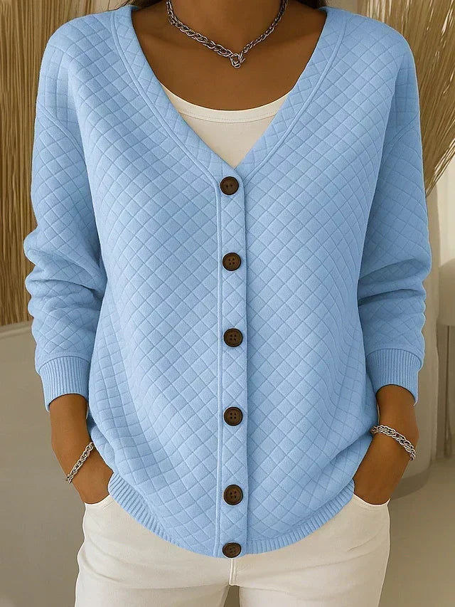 Charlotte | V-aukko Matelassé Cardigan