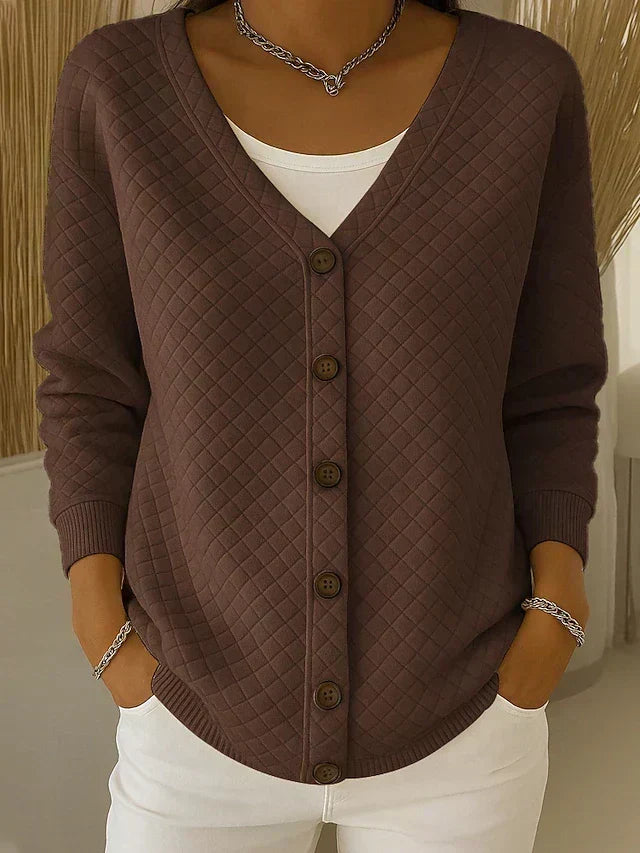 Charlotte | V-aukko Matelassé Cardigan
