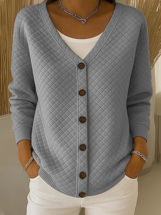 Charlotte | V-aukko Matelassé Cardigan