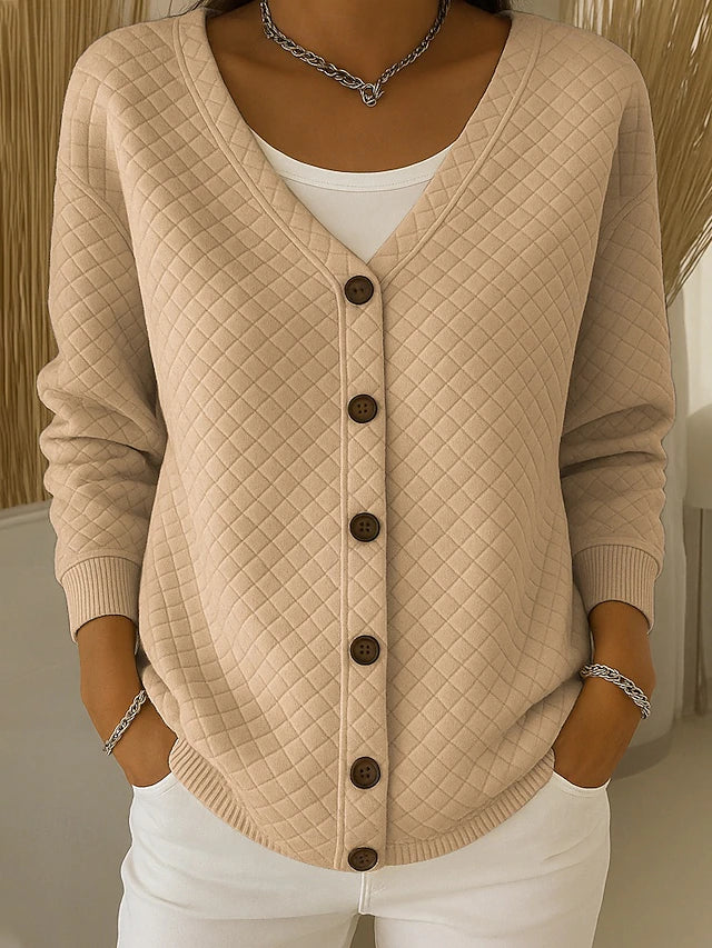 Charlotte | V-aukko Matelassé Cardigan
