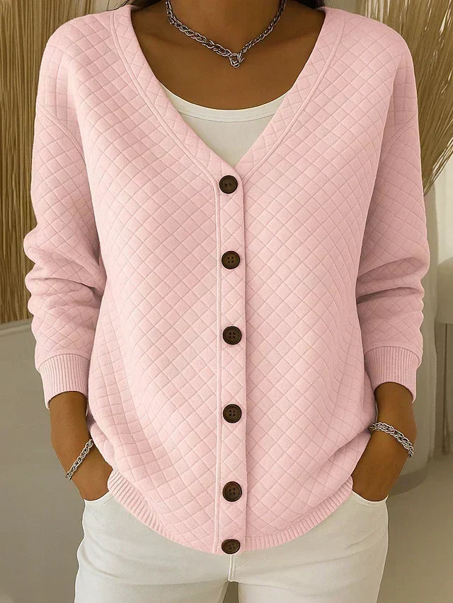 Charlotte | V-aukko Matelassé Cardigan