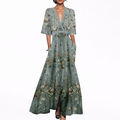 Alma | Pitkä Elegantti Mekko Kukilla