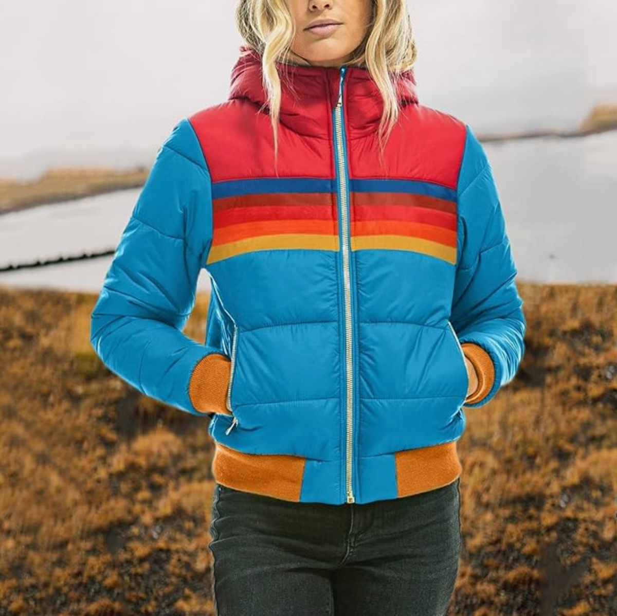 Ines - Retro Nahkahuppujakki