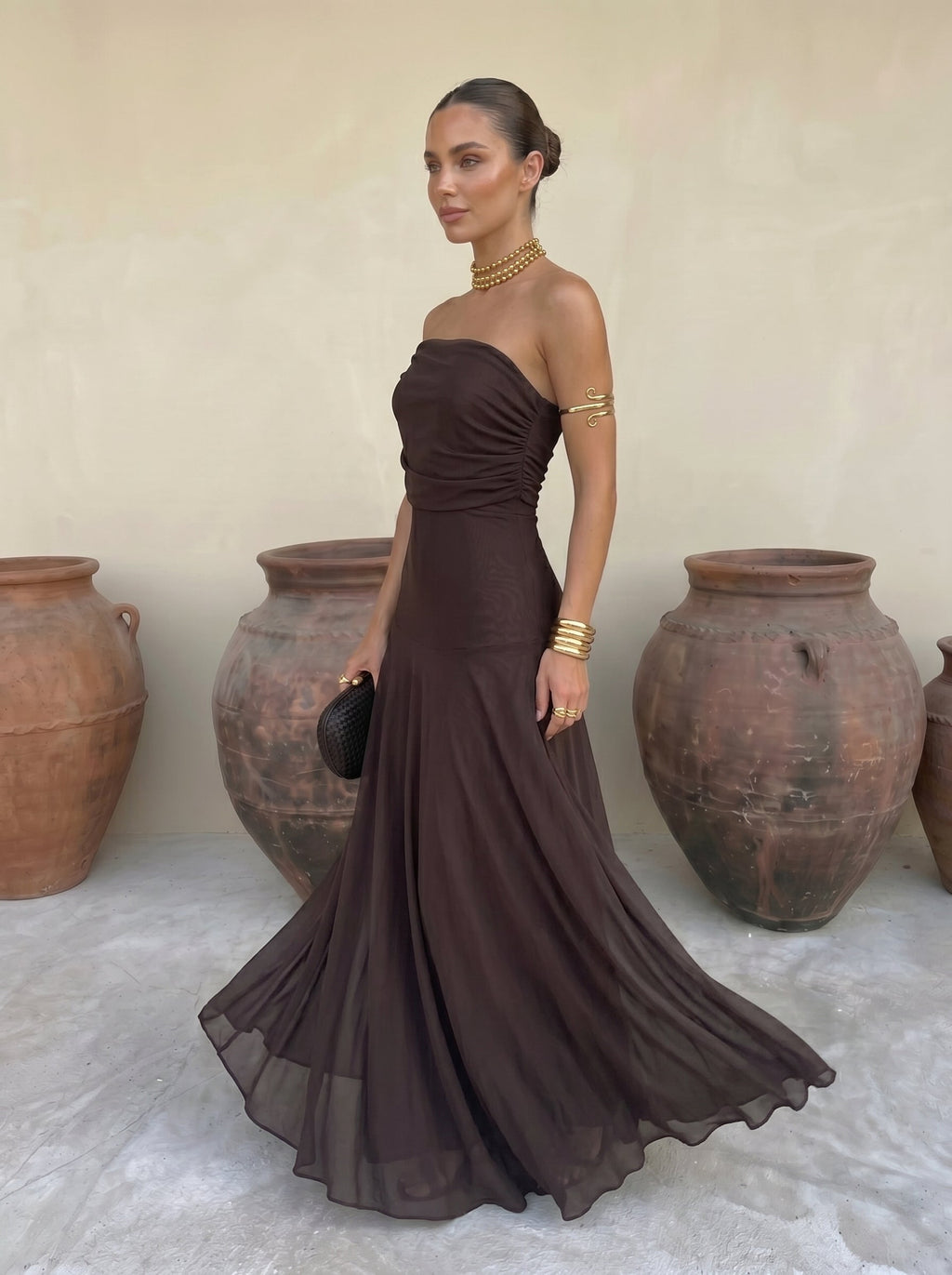 Elegantti Simba-silkkitüllimekko - Maison Claire et Sylvie