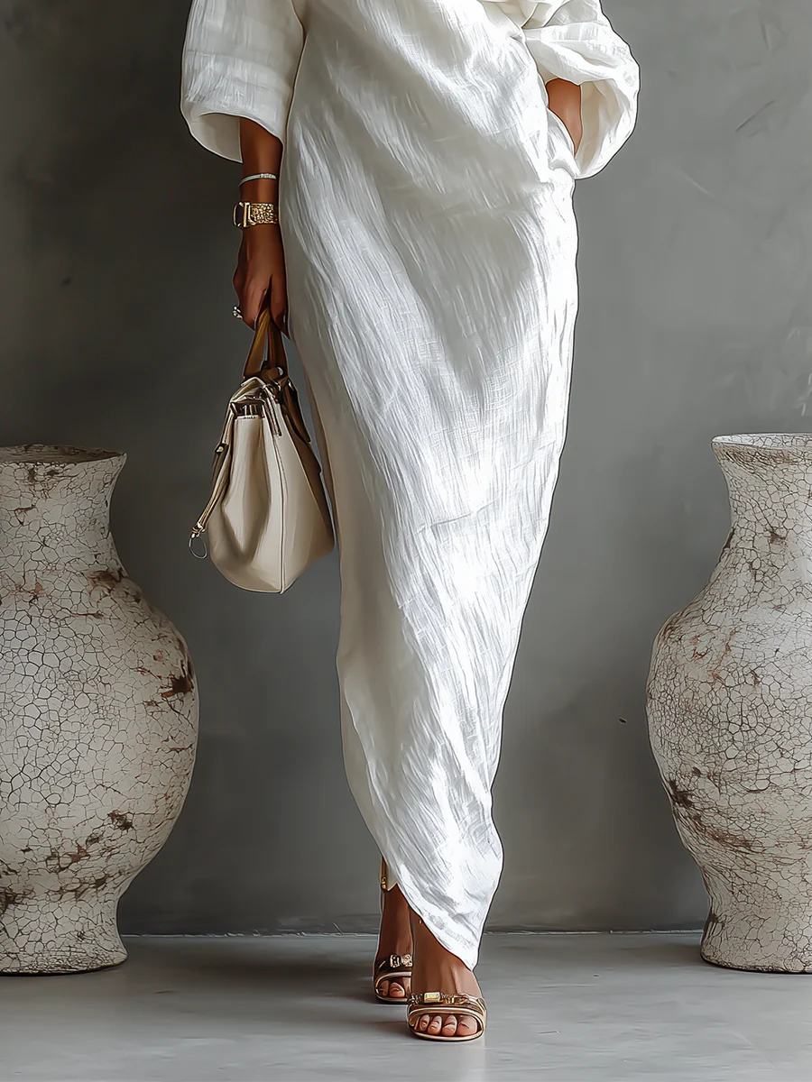 Elise™ | Asymmetrinen ja elegantti maxi-mekko