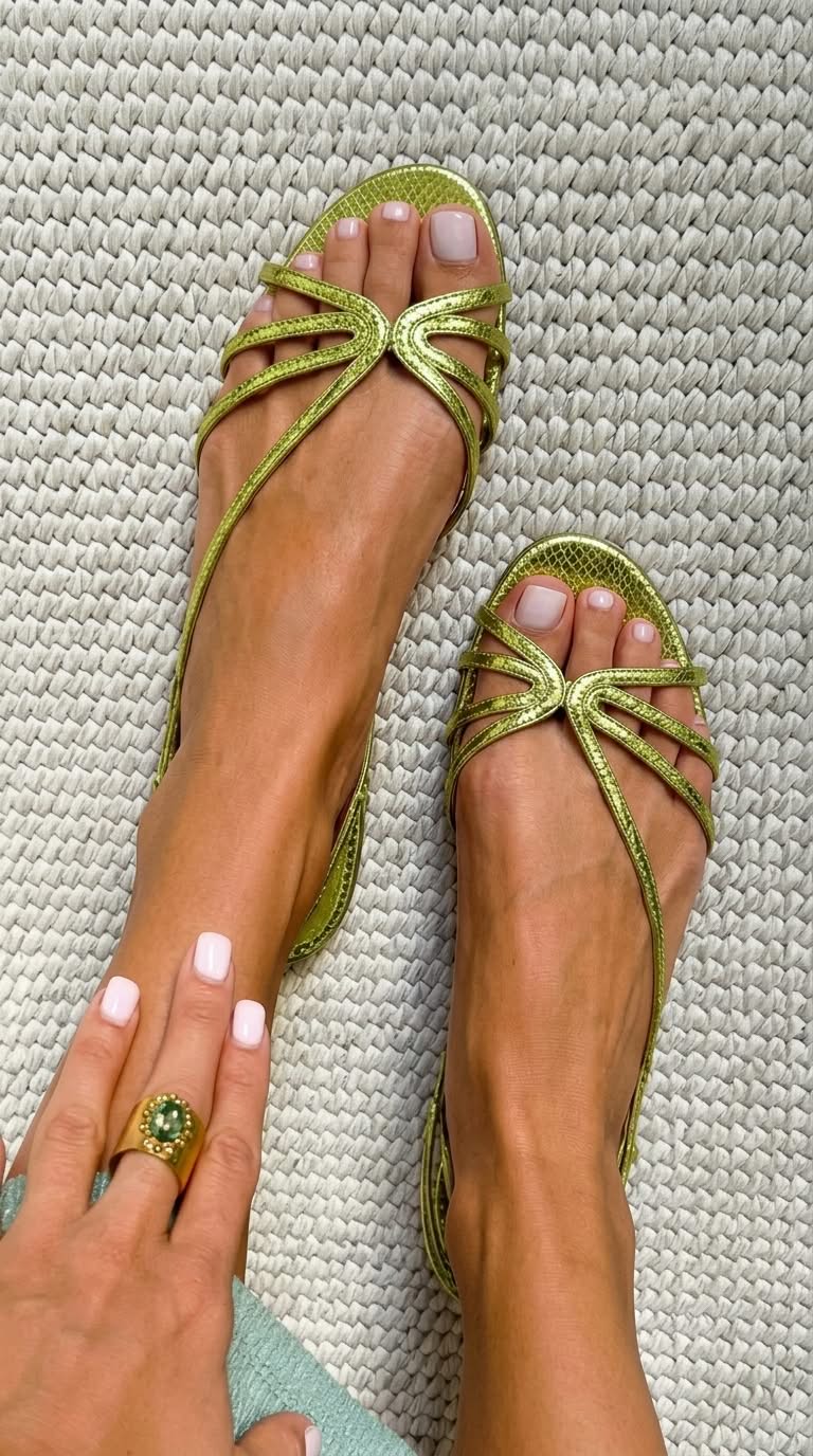 Camille™ | Kultaiset Sandalit, Kesäinen Eleganssi