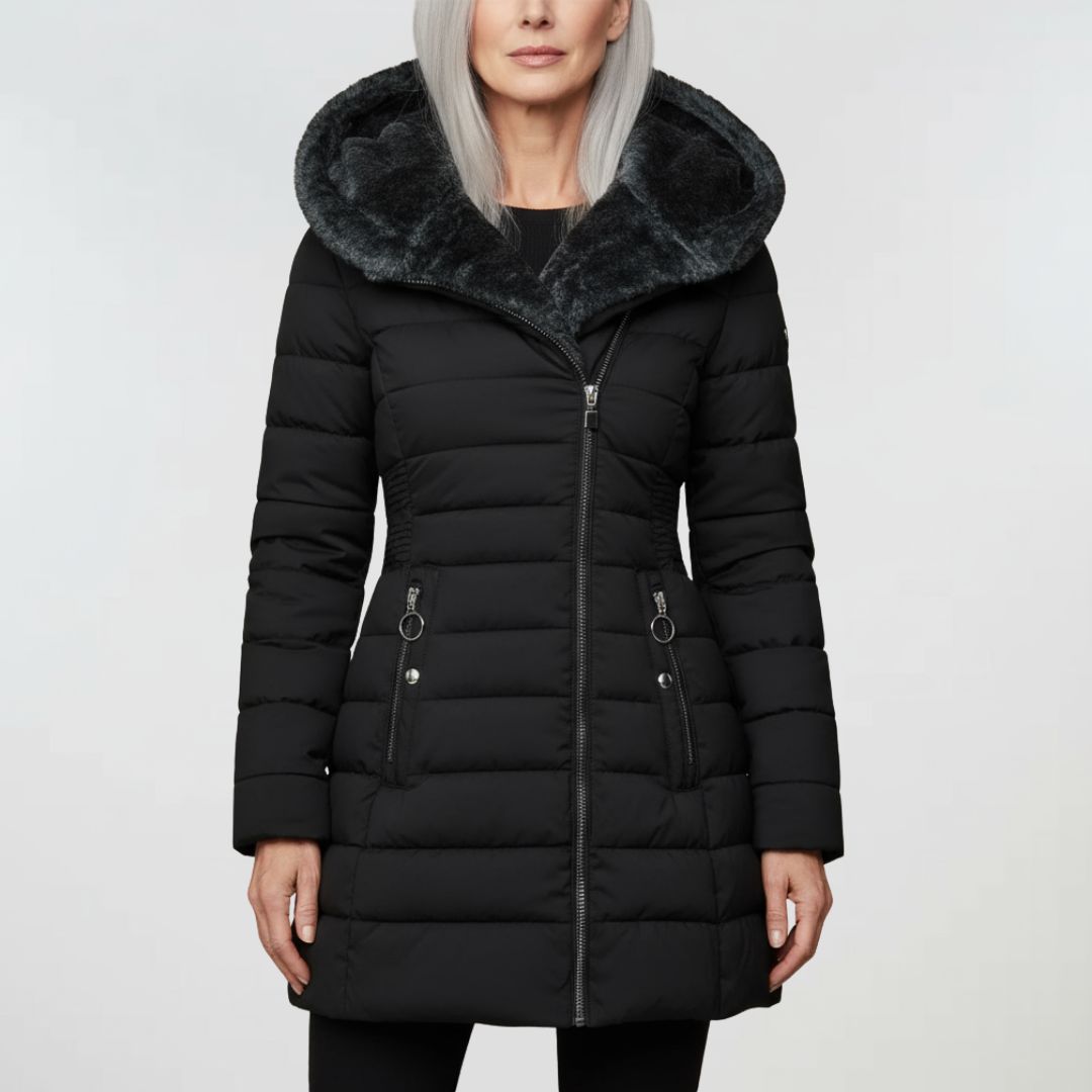 Beatrice™ | Lämmin takki tekoturkista