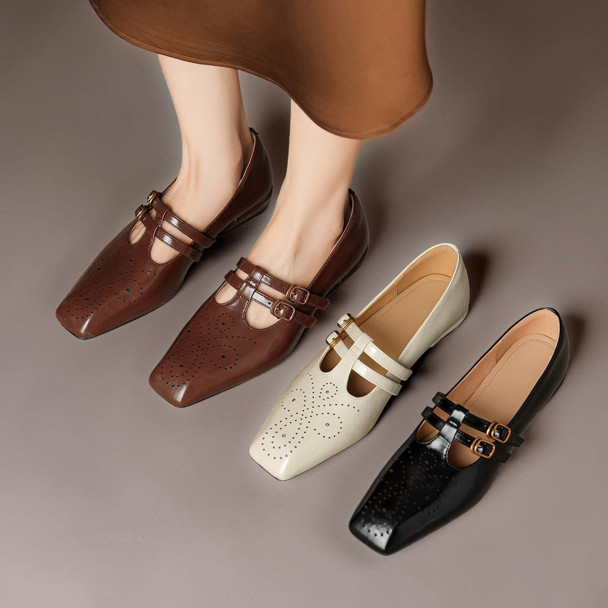 Pauline | Babies Cuir Double Bride